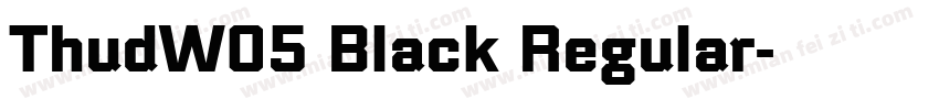 ThudW05 Black Regular字体转换